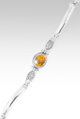 Fire Inside Burning True Bracelet II™ in Yellow Brazilian Fire Opal - Single Stone - only found at SARDA™