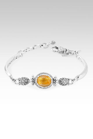 Fire Inside Burning True Bracelet II™ in Yellow Brazilian Fire Opal - Single Stone - only found at SARDA™