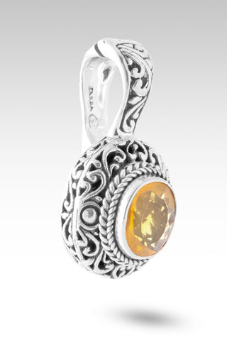 Fire Inside Burning True Pendant™ in Yellow Brazilian Fire Opal - Single Stone - only found at SARDA™