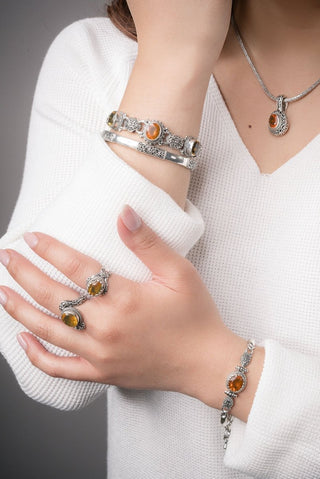 Fire Inside Burning True Ring II™ in Brazilian Fire Opal - Dinner - only found at SARDA™