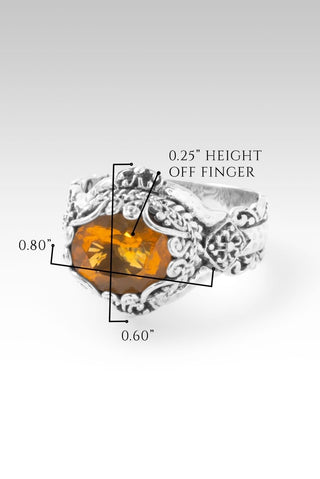 Fire Inside Burning True Ring II™ in Brazilian Fire Opal - Dinner - only found at SARDA™