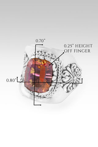 Flowering Grace Ring™ in Odyssey Twilight Ecstasy™ Mystic Quartz - Dinner - only found at SARDA™