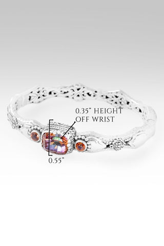 Flowering Grace Tip - to - Tip Bracelet™ in Odyssey Twilight Ecstasy™ Mystic Quartz & Ardent™ Mystic Topaz - Bangle - only found at SARDA™