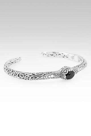 Forever Yours Cuff Bracelet™ in Black Spinel - Cuff - only found at SARDA™