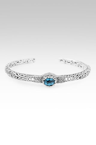 Forever Yours Cuff Bracelet™ in Swiss Blue Topaz - Cuff - only found at SARDA™