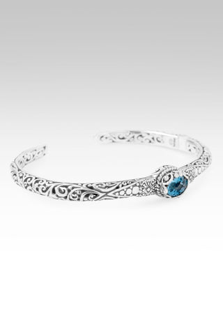 Forever Yours Cuff Bracelet™ in Swiss Blue Topaz - Cuff - only found at SARDA™