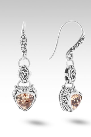 Forgiveness Given Earrings™ in Champagne Lab Created Sapphire - Bali Wire - only found at SARDA™
