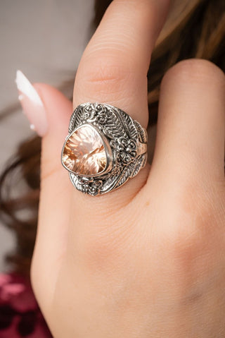 Forgiveness Given Ring™ in Champagne Lab Created Sapphire - Dinner - only found at SARDA™