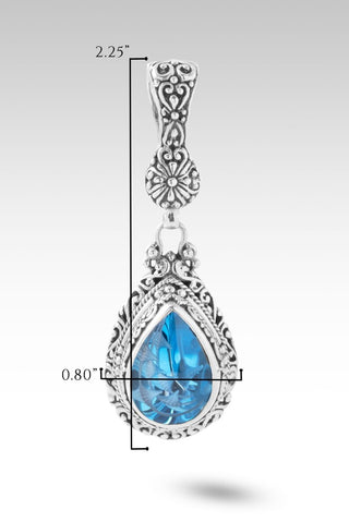 Found by Most High Pendant™ in Swiss Blue Topaz - Single Stone - only found at SARDA™