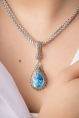 Found by Most High Pendant™ in Swiss Blue Topaz - Single Stone - only found at SARDA™