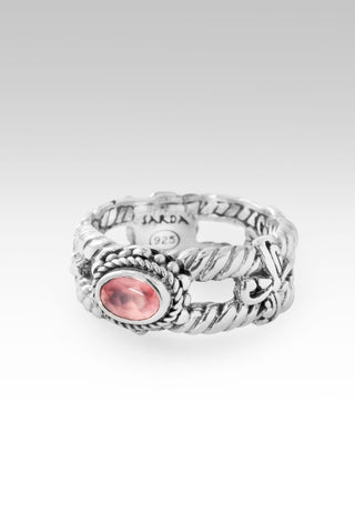 Free Indeed Ring™ in Rare Argentinian Rhodochrosite - Dinner - only found at SARDA™