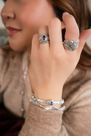 Freely Given, Not Earned Ring™ in Tanzanite - Stackable - only found at SARDA™