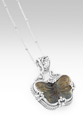 Fullness of Peace Necklace™ in Labradorite & Black Stone - Single Stone - only found at SARDA™