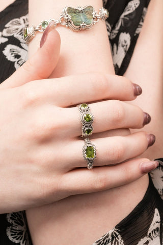 Fullness of Peace Ring™ in Peridot - Dinner - only found at SARDA™