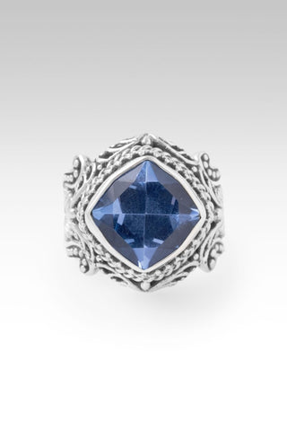 Gentle and Humble in Heart Ring™ in Blue Lab Created Quartz - Dinner - only found at SARDA™