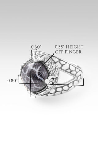 Gentle & Humble Ring™ in Black Indonesian Coral - Statement - only found at SARDA™