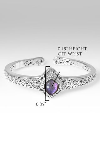 Gentle Radiance Cuff Bracelet™ in Purple Labradorite - Cuff - only found at SARDA™