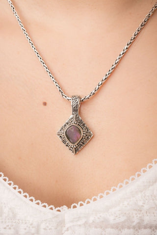 Gentle Radiance Pendant™ in Purple Labradorite - Single Stone - only found at SARDA™