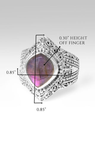 Gentle Radiance Ring II™ in Purple Labradorite - Dinner - only found at SARDA™