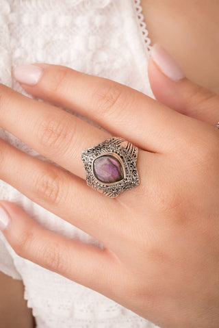 Gentle Radiance Ring II™ in Purple Labradorite - Dinner - only found at SARDA™