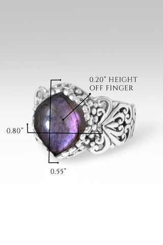 Gentle Radiance Ring™ in Purple Labradorite - Dinner - only found at SARDA™