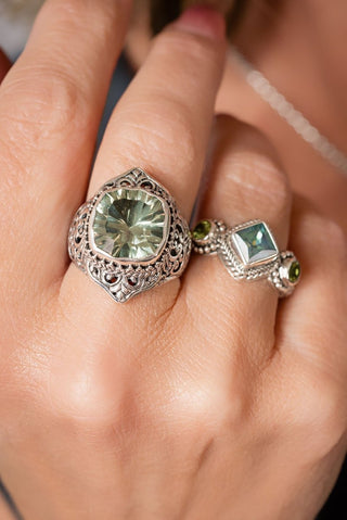 Gentle Words Rings™ in Prasiolite - Statement - only found at SARDA™