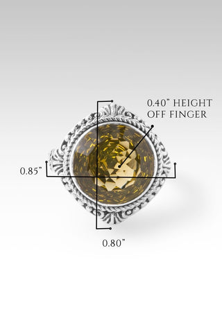 Give Him UR Fears Ring™ in Olive Quartz - Dinner - only found at SARDA™
