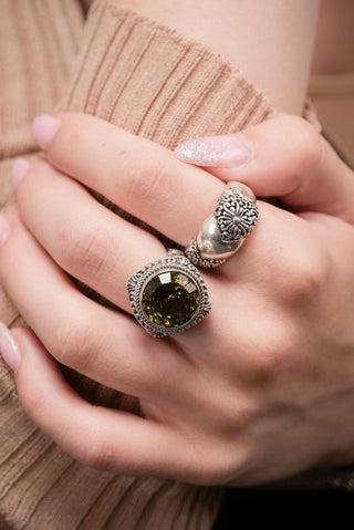 Give Him UR Fears Ring™ in Olive Quartz - Dinner - only found at SARDA™