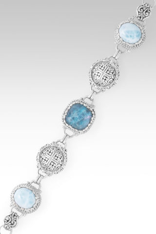 Give Him Your Fears Bracelet™ in Neon Apatite Mother of Pearl Quartz & Larimar - Multi Stone - only found at SARDA™