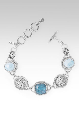 Give Him Your Fears Bracelet™ in Neon Apatite Mother of Pearl Quartz & Larimar - Multi Stone - only found at SARDA™