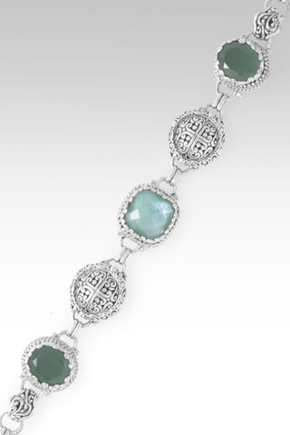 Give Him Your Fears Bracelet™ in Sea Green Chalcedony Mother of Pearl Quartz Triplet & Green Quartz - Multi Stone - only found at SARDA™