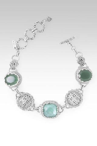 Give Him Your Fears Bracelet™ in Sea Green Chalcedony Mother of Pearl Quartz Triplet & Green Quartz - Multi Stone - only found at SARDA™