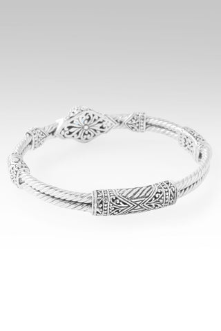 Given Power & Strength Bangle Bracelet™ in Arctic Blue Topaz - Bangle - only found at SARDA™