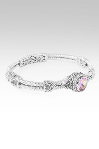 Given Power & Strength Bangle Bracelet™ in British TeaRose™ Mystic Quartz - Bangle - only found at SARDA™