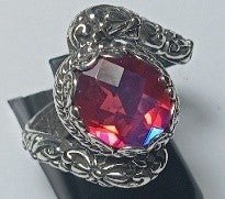 Glorious Love Ring™ in Rainbow Volcanic Quartz - Dinner - only found at SARDA™