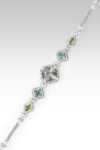 Glory To U Alone Bracelet™ in Prasiolite, Peridot & Bali Crush™ Mystic Topaz - Multi Stone - only found at SARDA™