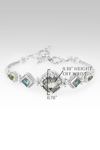 Glory To U Alone Bracelet™ in Prasiolite, Peridot & Bali Crush™ Mystic Topaz - Multi Stone - only found at SARDA™