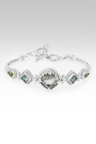 Glory To U Alone Bracelet™ in Prasiolite, Peridot & Bali Crush™ Mystic Topaz - Multi Stone - only found at SARDA™