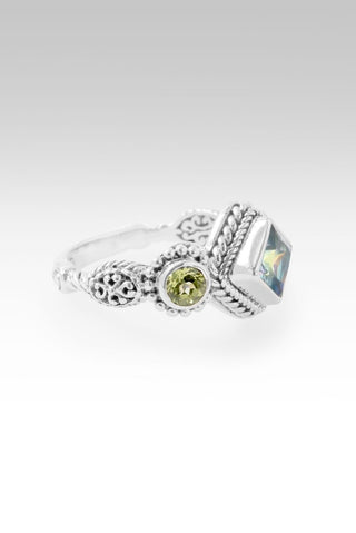 Glory To U Alone Ring™ in Bali Crush™ Mystic Topaz & Peridot - Dinner - only found at SARDA™