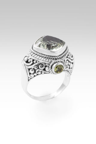 Glory To U Alone Ring™ in Prasiolite & Peridot - Dinner - only found at SARDA™