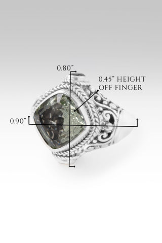 Glory To U Alone Ring™ in Prasiolite & Peridot - Dinner - only found at SARDA™