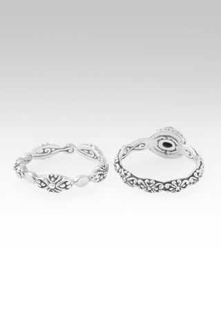 God Breaks Chains Ring™ in Black Spinel - Stackable - only found at SARDA™