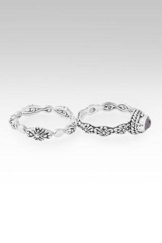 God Breaks Chains Ring™ in Black Spinel - Stackable - only found at SARDA™