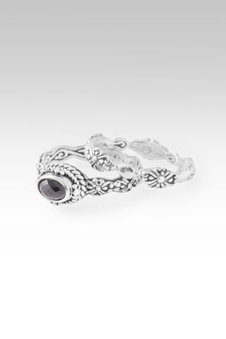God Breaks Chains Ring™ in Black Spinel - Stackable - only found at SARDA™