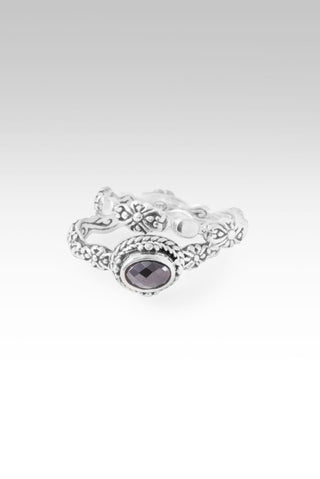 God Breaks Chains Ring™ in Black Spinel - Stackable - only found at SARDA™