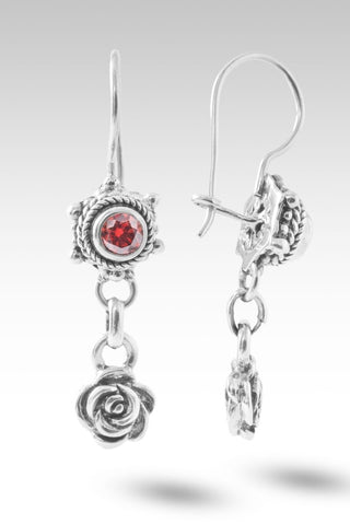 God Can Earrings™ in Red Velvet Mystic Moissanite - Stud - only found at SARDA™