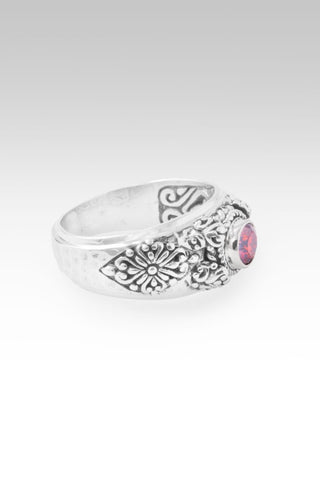 God Can Ring II™ in Red Velvet Mystic Moissanite - Dinner - only found at SARDA™