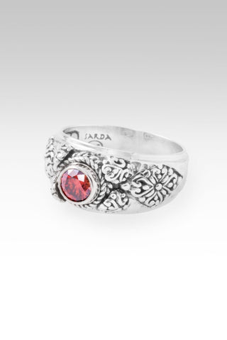 God Can Ring II™ in Red Velvet Mystic Moissanite - Dinner - only found at SARDA™