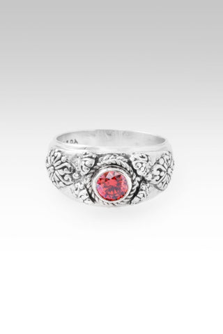 God Can Ring II™ in Red Velvet Mystic Moissanite - Dinner - only found at SARDA™