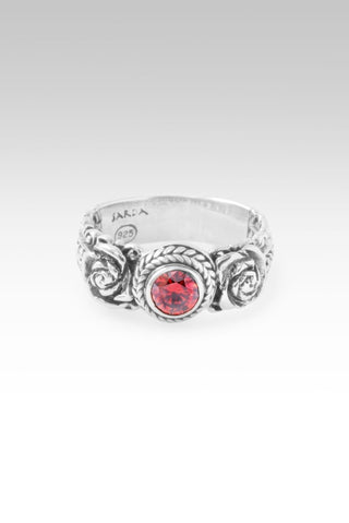 God Can Ring™ in Red Velvet Mystic Moissanite - Stackable - only found at SARDA™